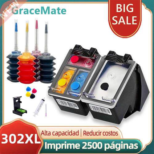 Compatile for HP 302 XL Ink Cartridge Deskjet 2130 2135 111