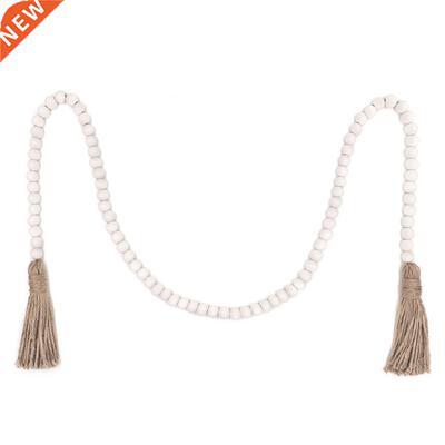 Wooden Bead Garland Handmade Party Wall Hanging Home Decor