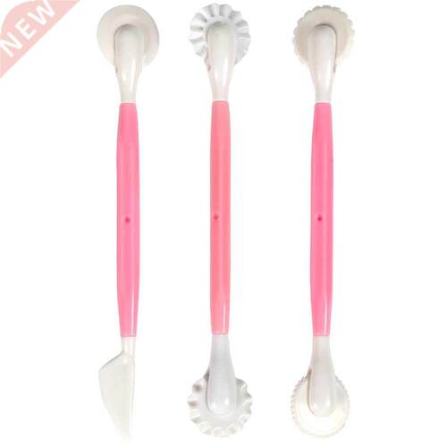 3Pcs/Set Fondant Cake Decorating Modelling Tools 8 Patterns
