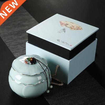 Chinese tea can ceramic sealing tank large household Pu'er