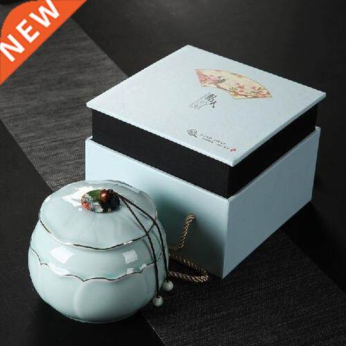Chinese tea can ceramic sealing tank large household Pu'er