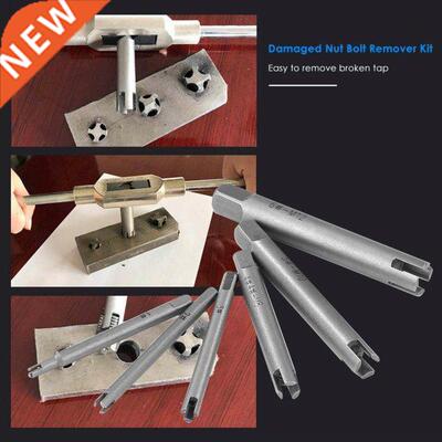 6pcs/set Remove Stripped Damaged Screw Tap Extractor Drill B