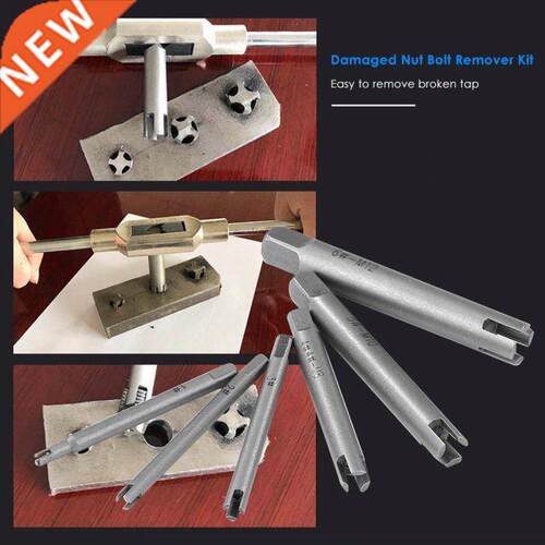 6pcs/set Remove Stripped Damaged Screw Tap Extractor Drill B