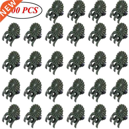100Pcs Plastic Plant Fix Clips Orchid Stem Vine Support