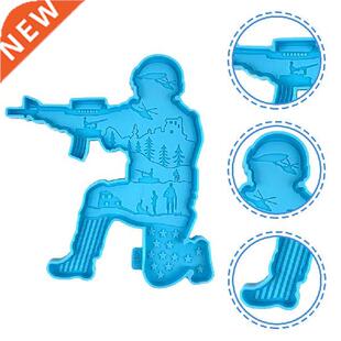 Mold Soldier Silicone Day Ornaments Resin Independence