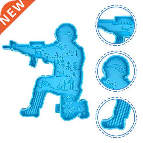 Mold Soldier Silicone Day Ornaments Resin Independence