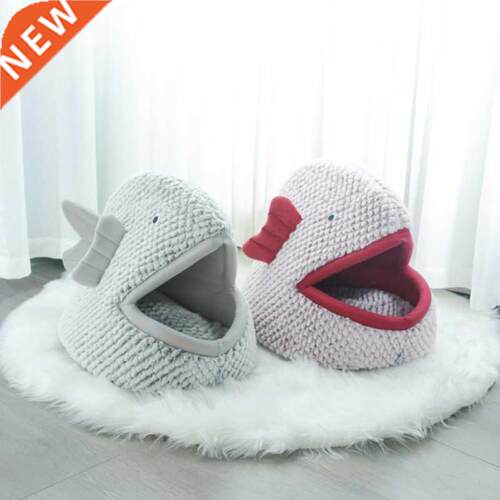 Cute Pet Dog Cat Tent House Kennel Winter Warm Nest Soft