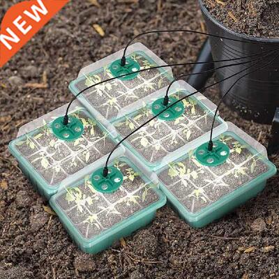 5Pcs 12 Hole Seedling Trays Seed Starter Trays with LED