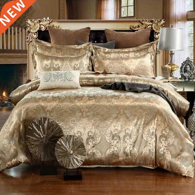 Luxury Jacquard Bedding Set King Size Duvet Cover Quilt Set