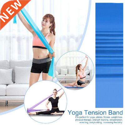 59 Inch Yoga Tension Band Elastic Rubber Fitness Sports