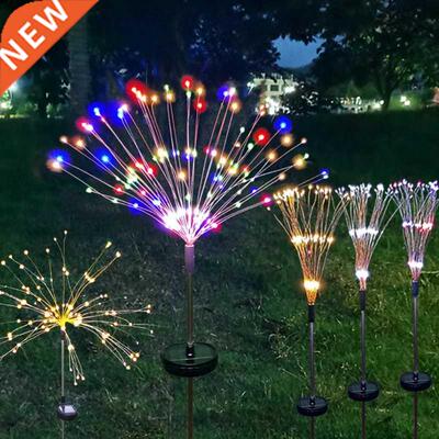 G6DA Solar Firework Lights Auto Charge 50Pcs Copper Wires