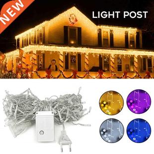 Outdoor String Colorful Decor Landscape Icicle Led Light