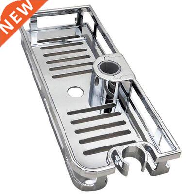 2pcs Kitchen Bathroom Shower Shelf Rectangle Detachable Lift