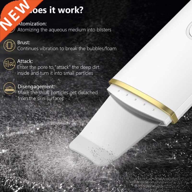 Ultrasonic Skin Scrubber Deep Face Cleaning Machine Peeling