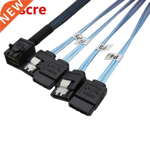 Internal Hd Mini Sas Sff-8643 to 4Xsata Cable Hard Drive Cab