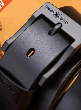 Genuine Leather men's belt Fashion alloy belts Buckle luxury