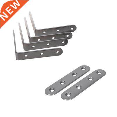 6 Pcs Stainless Steel Shelf Support Corner Brace Angle