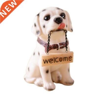 Simulation Dog Statues Sign Resin Ornament Puppy Figurine An