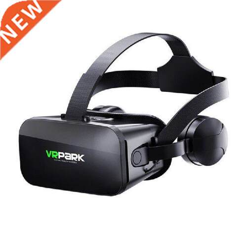 D VR Glasses VR Headset Helmet Type with Gamer Controller