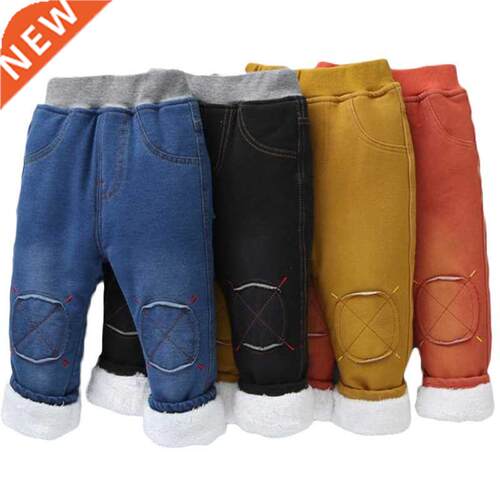 2021 Hot Sale high quality Boys Jeans Casual Child Plus Velv