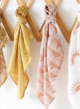 60*60cm Muslin Bamboo Cotton Baby Blanket Baby Newborn Blank