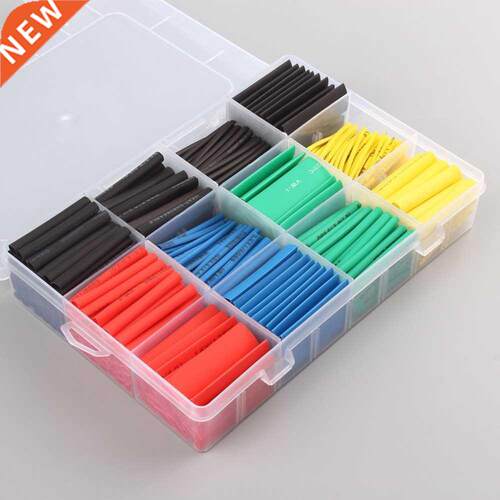 530pcs Polyolefin Heat Shrink Tube Ratio Tubing Insulation