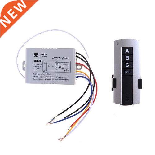 Ways ON/OFF AC 220V 000W Wireless Receiver Lamp Light
