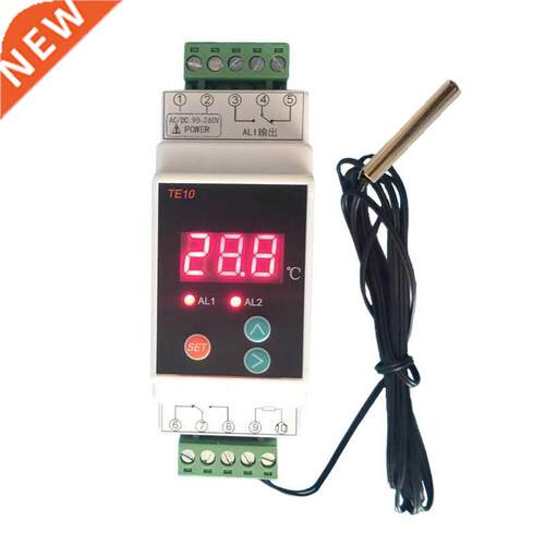 AC Din Rail Thermostat 2 Way Relay Output NO NC High/Low Tem