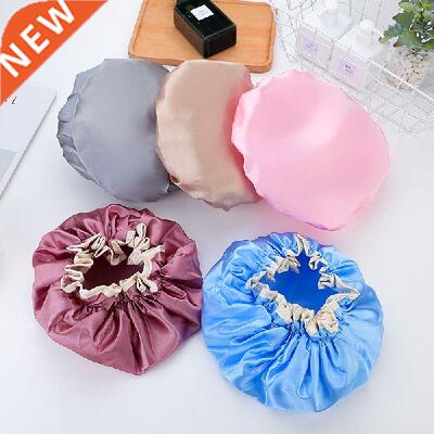 Adult Double-layer Elastic Waterproof Bath Hat Shower Cap