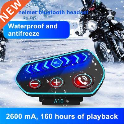 A10 5.0 Helmet Headset Moto With Micro IP67 Waterproof LED