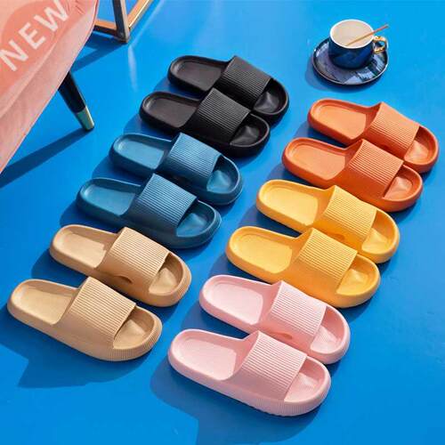 Women Man Slippers Summer Beach Eva Thick Platform Soft 2022
