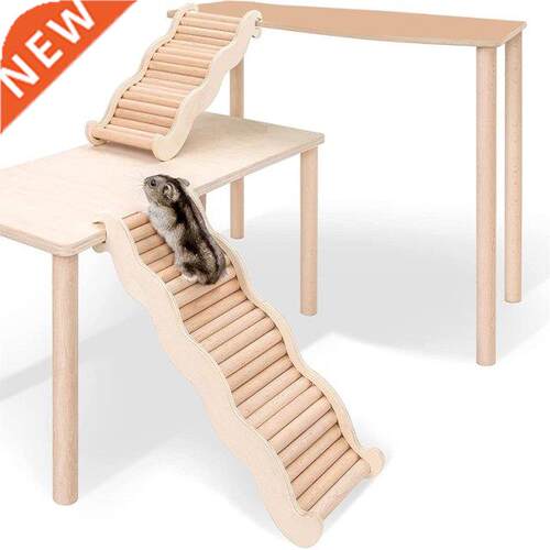 G6DA Hamster Climbing Ladder with Groove Wooden Ramp Bridge
