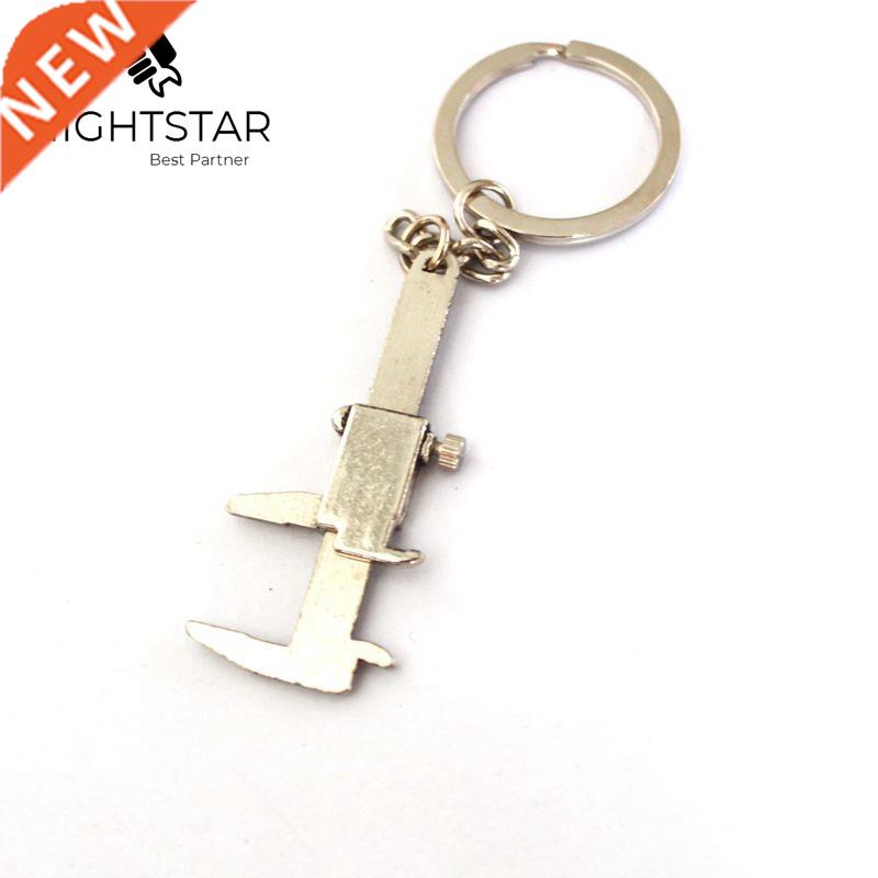Metal Movable Vernier Caliper Ruler Key Chain Model Keychain