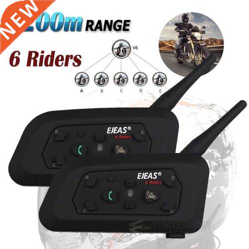 Intercom-System Helmet Walkie-Talkie Motorcycle-Bluetooth-He