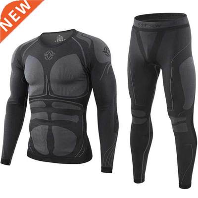 Seamless tight tactical thermal underwear men Outdoor sports