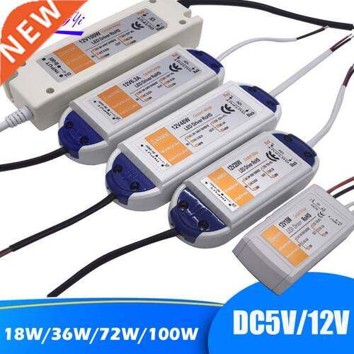 5V 12V Power Supply Adapter 110V 220V to 12V/5V Lighting Tra