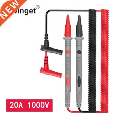 20A 1000V Digital Multimeter Probe Soft Silicone Wire Needle