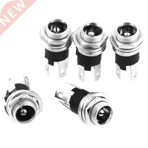 5Pcs 5.5 X 2.5mm DC Power Supply Jack Socket Female Panel Mo
