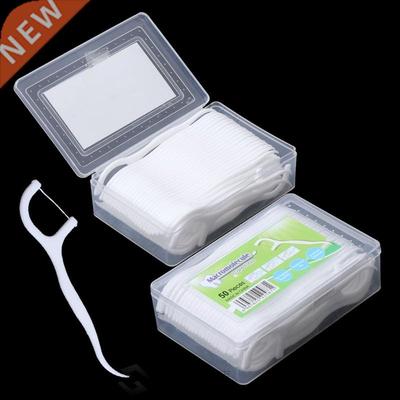 50pcs Dental Floss Flosser Picks Teeth Toothpicks Tooth Cle