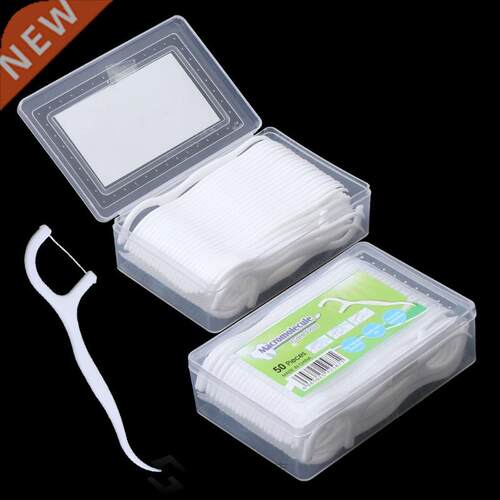 50pcs Dental Floss Flosser Picks Teeth Toothpicks Tooth Cle