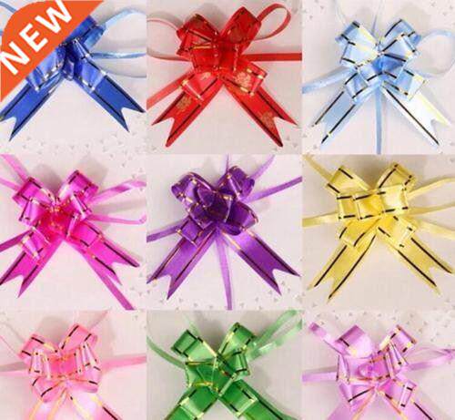 10Pcs/Lot Christmas Gift Packing Pull Bow Ribbons Decorative