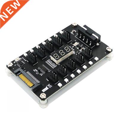 12V /4 Pin Computer Fan Hub Controller PC Chassis Temperatu