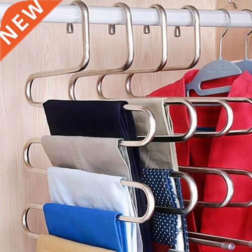5 Layers MultiFunctional Clothes Hangers Pant Storage Cloth