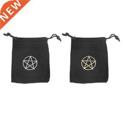 Velvet Pentagram Tarot Oracle Card Storage Bag Small