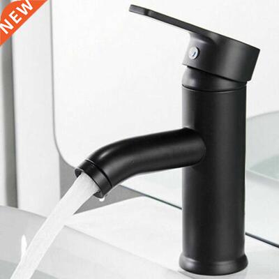 1pc Bathroom Basin Mixer Sink Tap Modern Matte Black Stainle