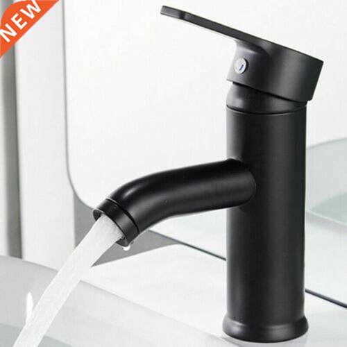 1pc Bathroom Basin Mixer Sink Tap Modern Matte Black Stainle