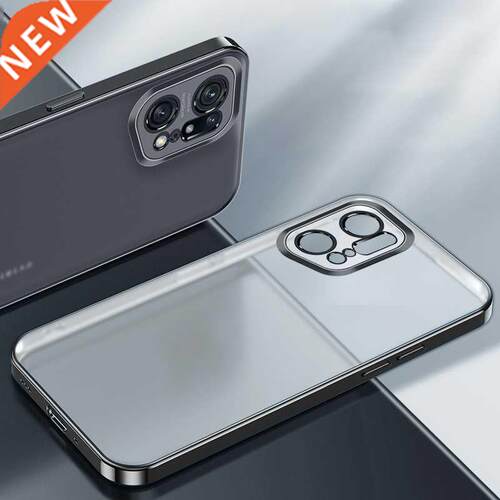 Transparent Plating Phone Case for OPPO Find X5 Pro Luxury F