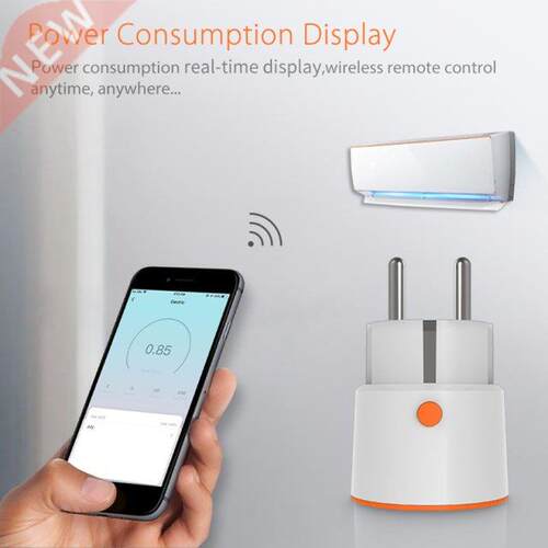 Newet Tuya Smart Zigbee 3.0 Power Plug 16A EU Outlet 3680W M