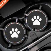 Cup Holder Cute 2pcs Bling Decoration Round Interior Home