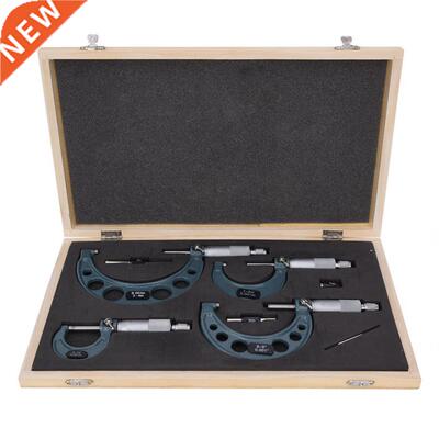 4Pcs 0-4in Imperial Micrometer Outside Diameter High Accurac